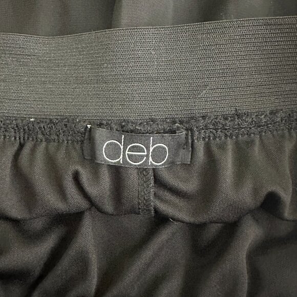 2/$30 Deb Chiffon High Low Skirt Lined Black XXL #A0258 TRB2 - Picture 5 of 7